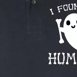 I Found This Humerus Funny Halloween Ghost Softstyle Adult Sport Polo