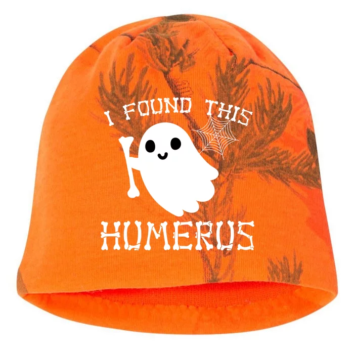 I Found This Humerus Funny Halloween Ghost Kati - Camo Knit Beanie