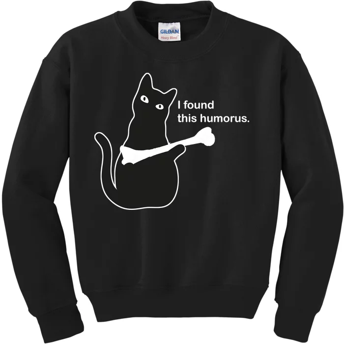 I Found This Humorous Cat Kids Sweatshirt