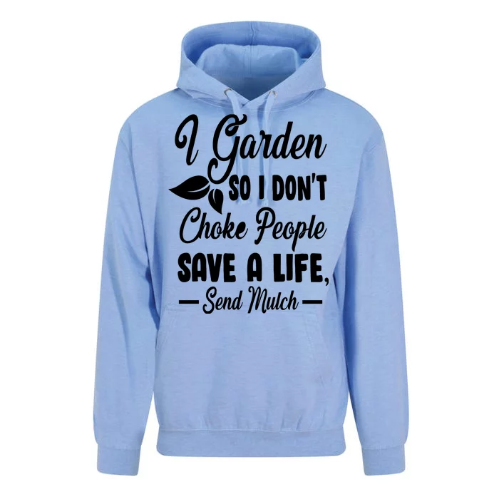 I Garden So I Don't Choke People Unisex Surf Hoodie