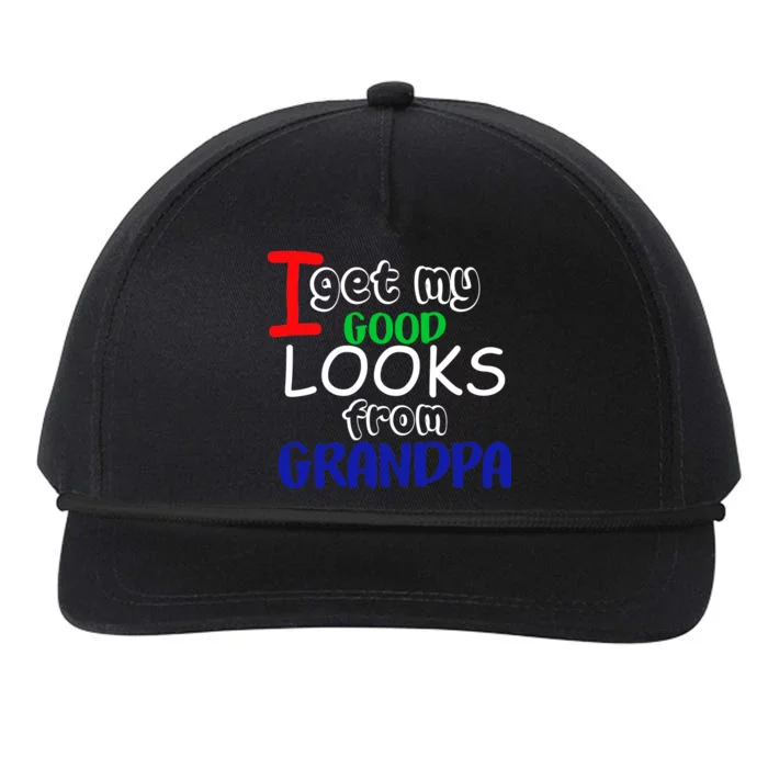 I Get My Looks From Grandpa Snapback Five-Panel Rope Hat