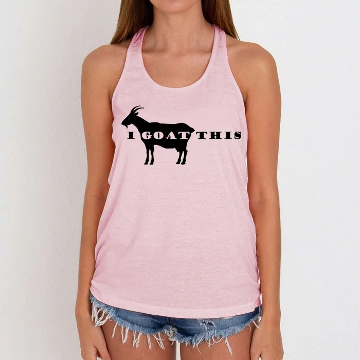 I Goat This Women's Knotted Racerback Tank