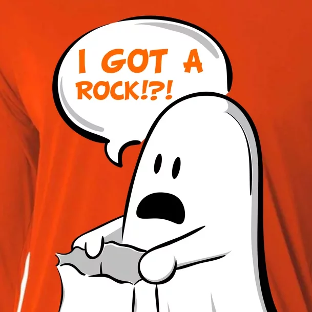 I Got A Rock!?! Halloween Ghost Trick or Treat Cooling Performance Long Sleeve Crew