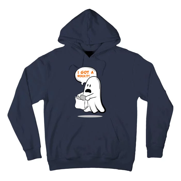 I Got A Rock!?! Halloween Ghost Trick or Treat Tall Hoodie