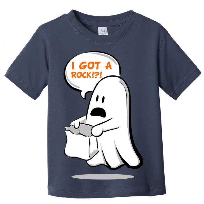 I Got A Rock!?! Halloween Ghost Trick or Treat Toddler T-Shirt