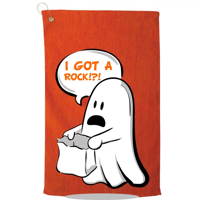 I Got A Rock!?! Halloween Ghost Trick or Treat Platinum Collection Golf Towel