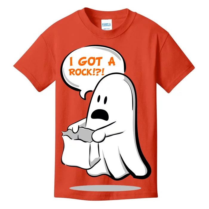 I Got A Rock!?! Halloween Ghost Trick or Treat Kids T-Shirt