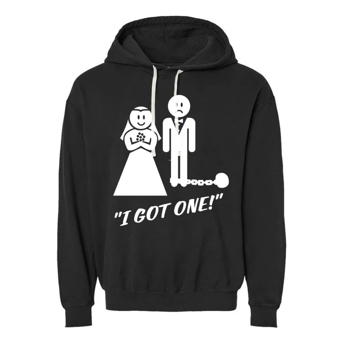 I Got One Just Married Garment-Dyed Fleece Hoodie