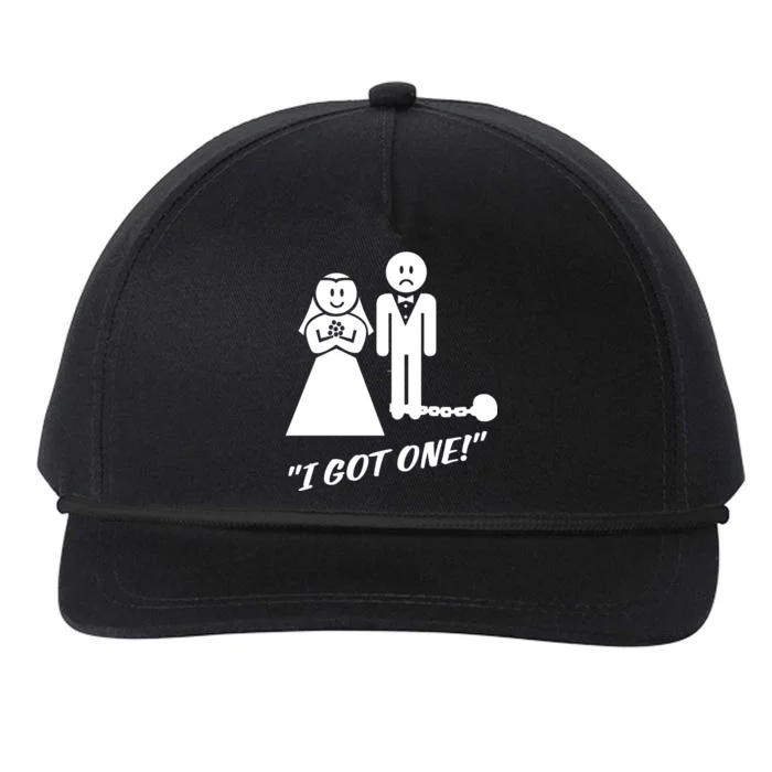 I Got One Just Married Snapback Five-Panel Rope Hat