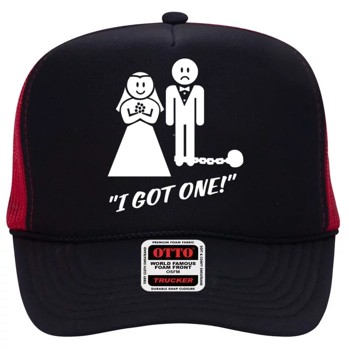 I Got One Just Married High Crown Mesh Trucker Hat