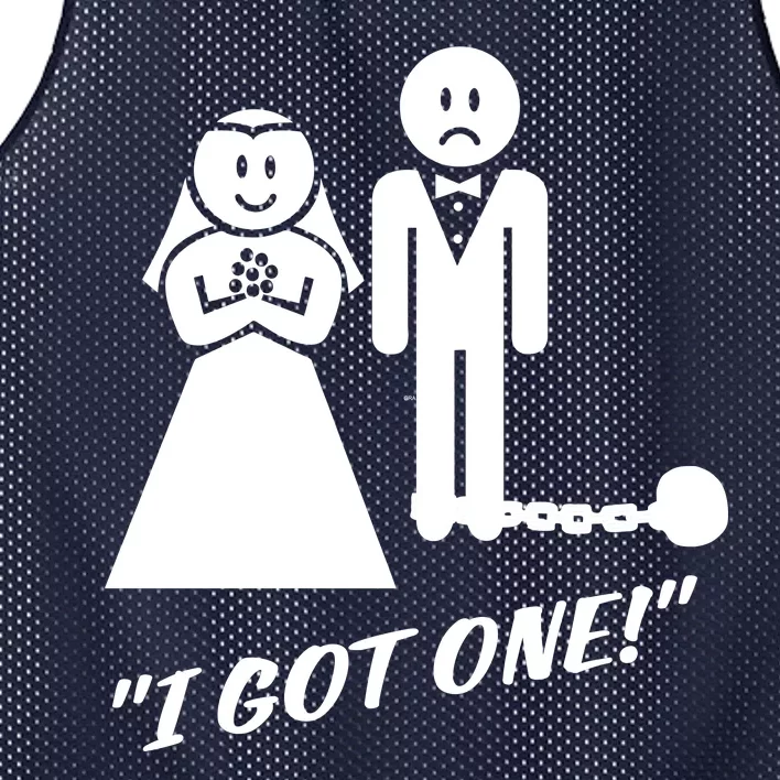 I Got One Just Married Mesh Reversible Basketball Jersey Tank