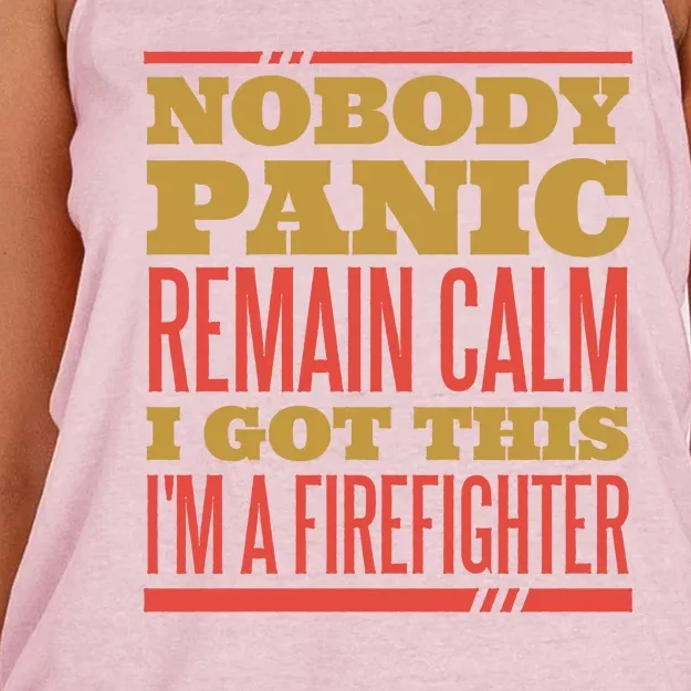 I Got This I'm A Firefighter Women's Knotted Racerback Tank