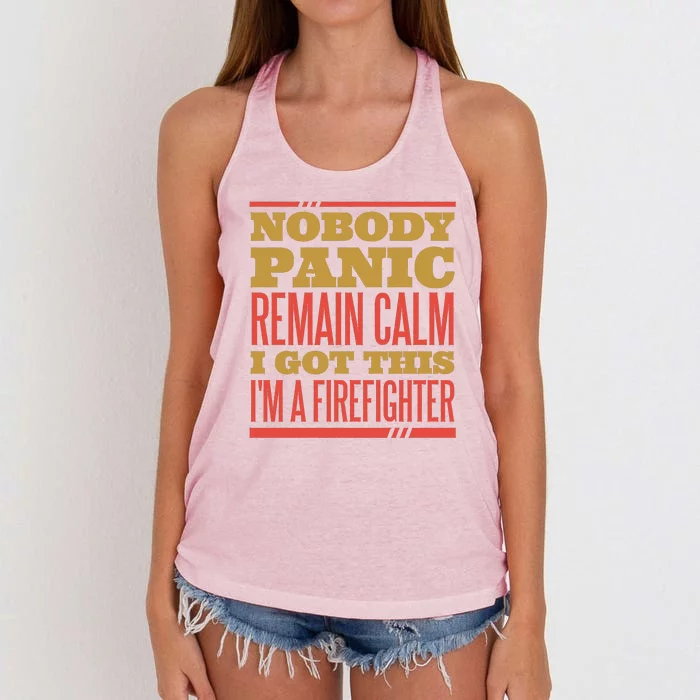 I Got This I'm A Firefighter Women's Knotted Racerback Tank