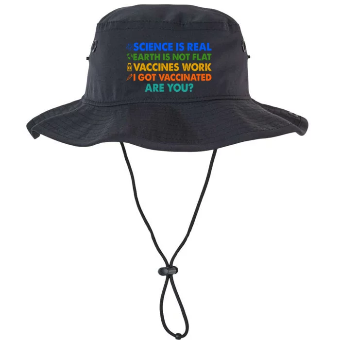 I Got Vaccinated Are You? Vaccine Shot Legacy Cool Fit Booney Bucket Hat