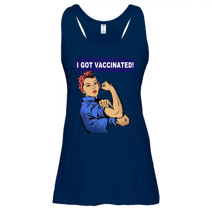 I Got Vaccinated We Can Do It Girl Ladies Essential Flowy Tank