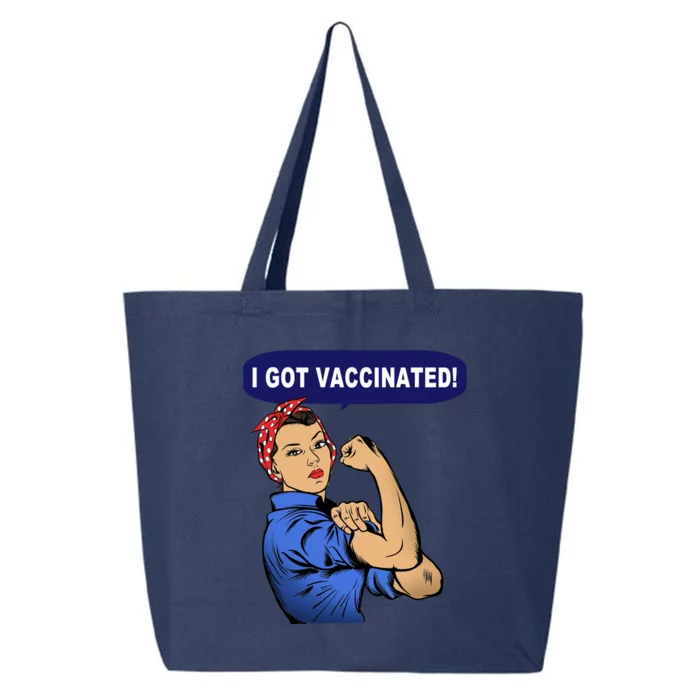 I Got Vaccinated We Can Do It Girl 25L Jumbo Tote