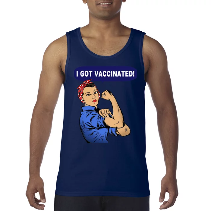 I Got Vaccinated We Can Do It Girl Tank Top