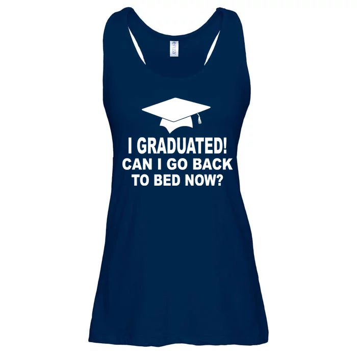 I Graduated! Can I Go Back To Bed Now? Ladies Essential Flowy Tank