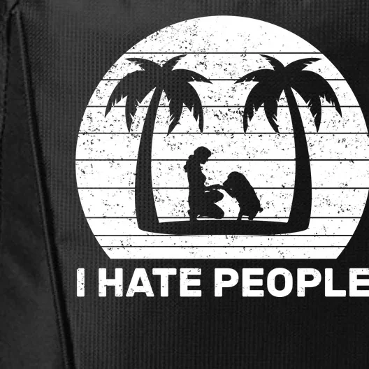 I Hate People Beach Bum City Backpack