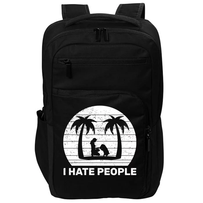 I Hate People Beach Bum Impact Tech Backpack