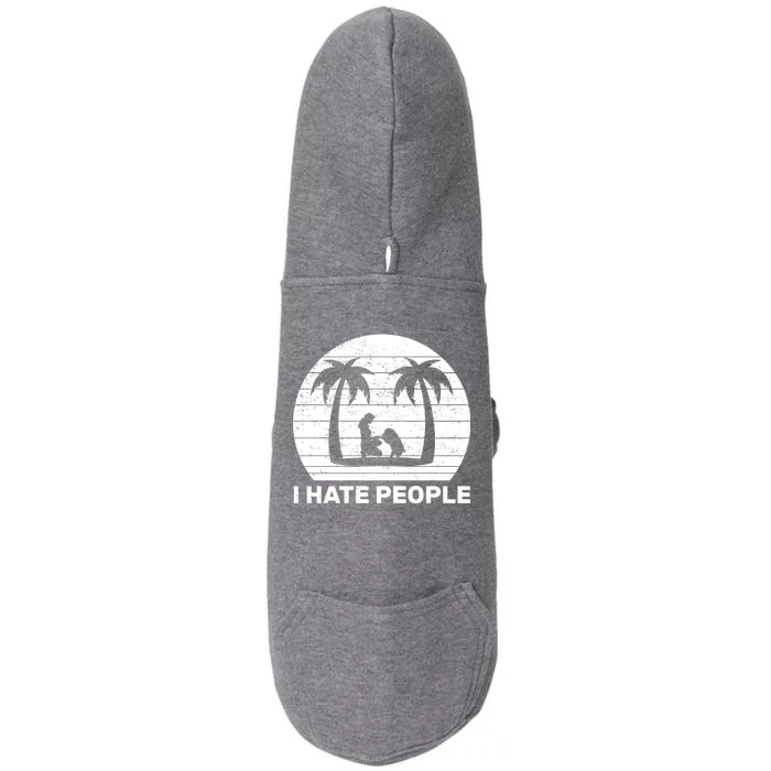 I Hate People Beach Bum Doggie 3-End Fleece Hoodie