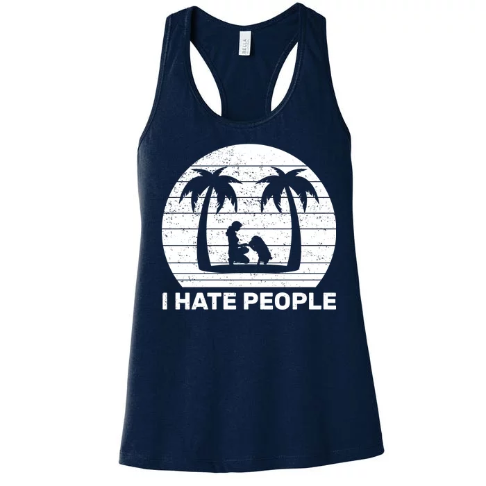 I Hate People Beach Bum Women's Racerback Tank