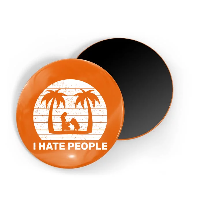 I Hate People Beach Bum Magnet