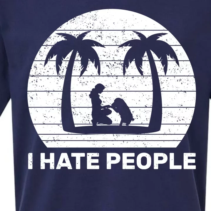 I Hate People Beach Bum Sueded Cloud Jersey T-Shirt