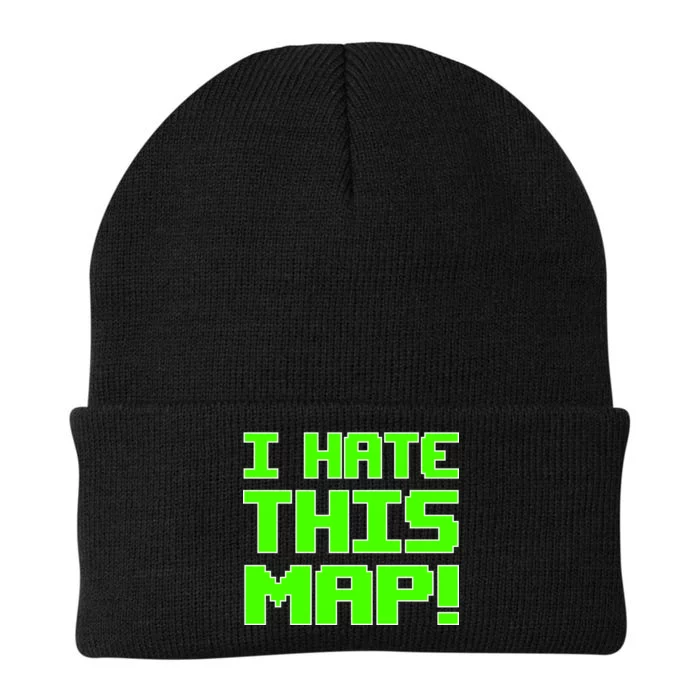 I Hate This Map Funny Gamer Knit Cap Winter Beanie