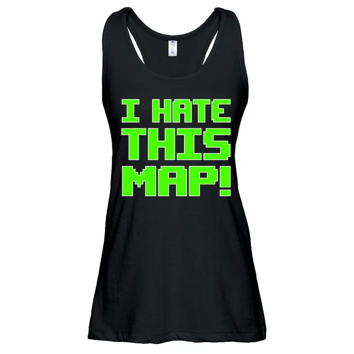 I Hate This Map Funny Gamer Ladies Essential Flowy Tank