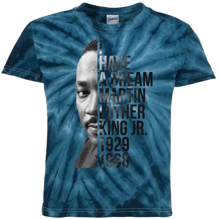 I Have a Dream Martin Luther King Jr. 1929-1968 Kids Tie-Dye T-Shirt