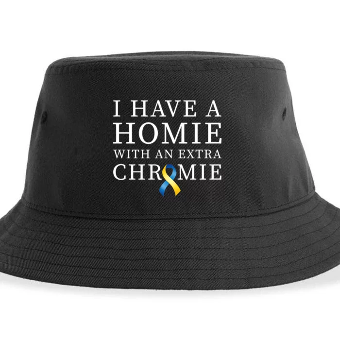 I Have A Homie With An Extra Chromie Sustainable Bucket Hat