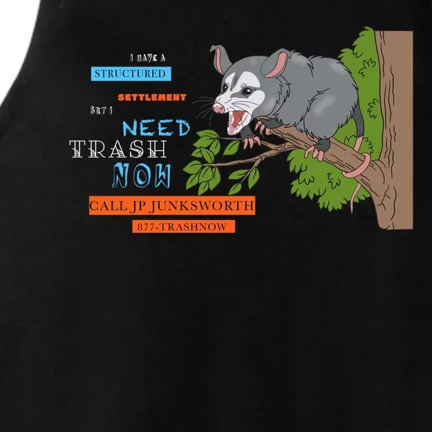 I Have A Structured Settlement Need Trash Now Funny Ladies Tri-Blend Wicking Tank