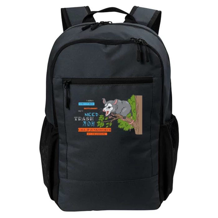 I Have A Structured Settlement Need Trash Now Funny Daily Commute Backpack