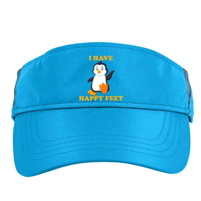 I Have Happy Feet Adult Drive Performance Visor