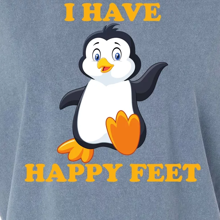 I Have Happy Feet Garment-Dyed Women's Muscle Tee