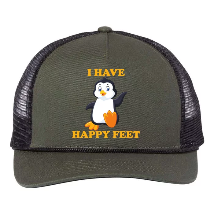 I Have Happy Feet Retro Rope Trucker Hat Cap