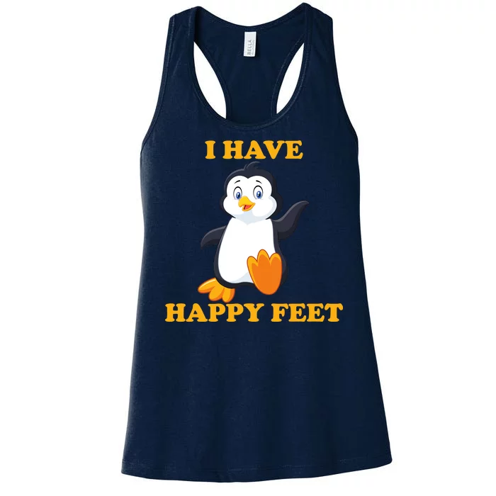 I Have Happy Feet Women's Racerback Tank