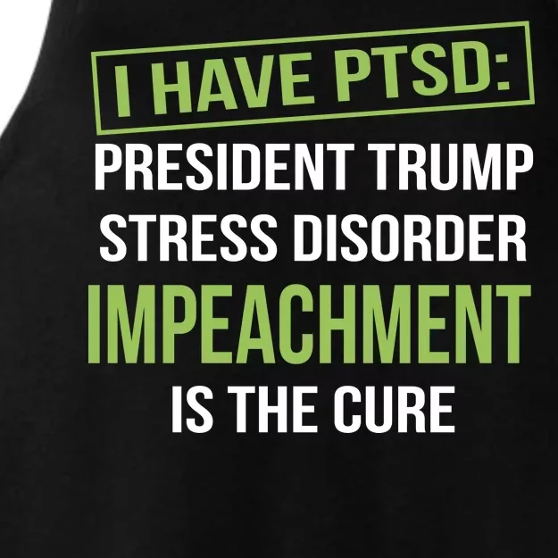 I Have PTSD President Trump Stress Disorder Ladies Tri-Blend Wicking Tank