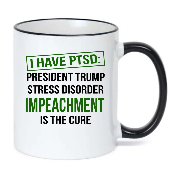 I Have PTSD President Trump Stress Disorder Black Color Changing Mug