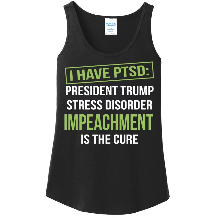 I Have PTSD President Trump Stress Disorder Ladies Essential Tank