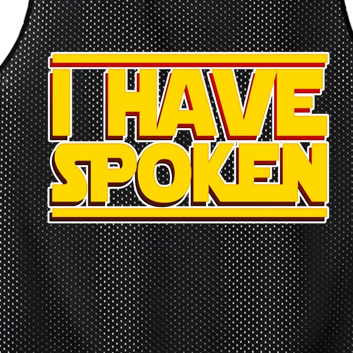 I Have Spoken Mesh Reversible Basketball Jersey Tank