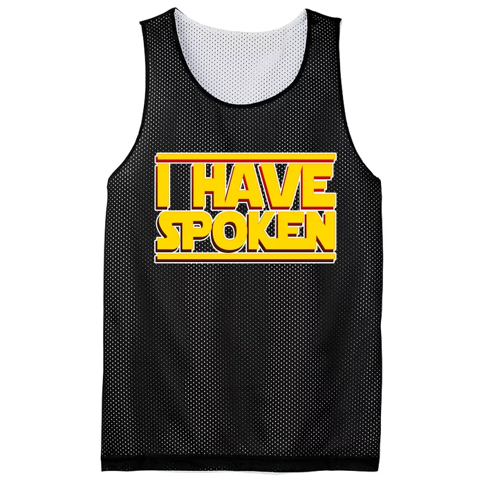 I Have Spoken Mesh Reversible Basketball Jersey Tank