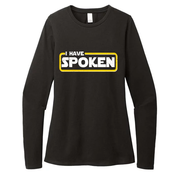 I Have Spoken Vintage Logo Womens CVC Long Sleeve Shirt