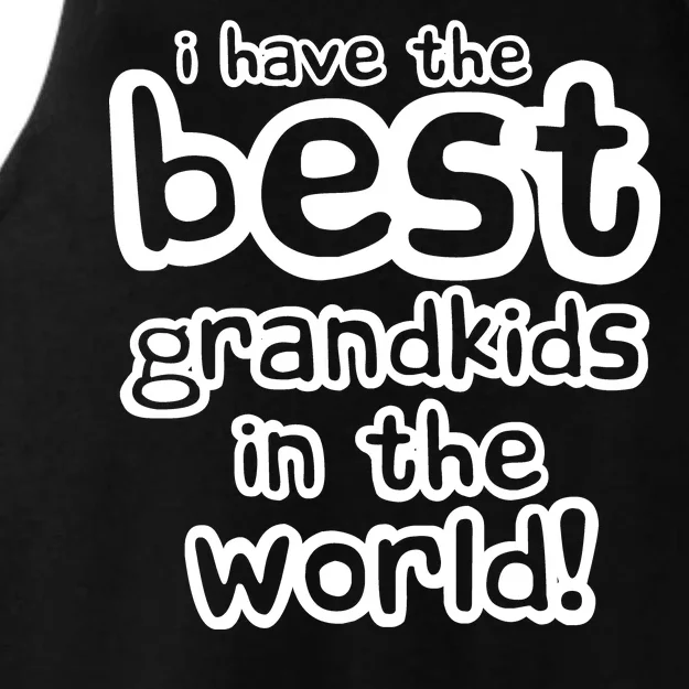 I Have The Best Grandkids In The World Ladies Tri-Blend Wicking Tank