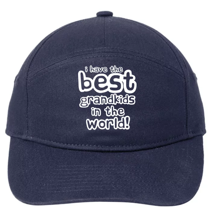 I Have The Best Grandkids In The World 7-Panel Snapback Hat