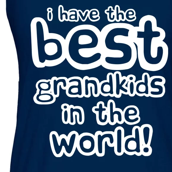 I Have The Best Grandkids In The World Ladies Essential Flowy Tank