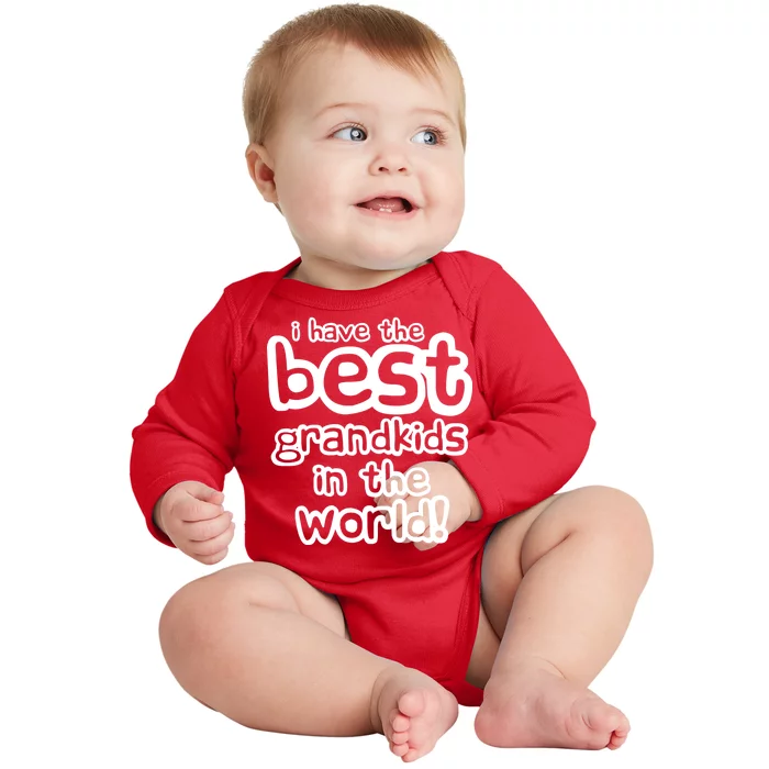 I Have The Best Grandkids In The World Baby Long Sleeve Bodysuit