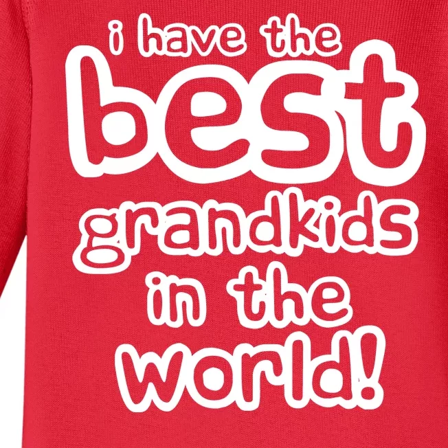 I Have The Best Grandkids In The World Baby Long Sleeve Bodysuit