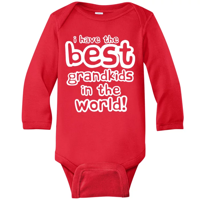 I Have The Best Grandkids In The World Baby Long Sleeve Bodysuit